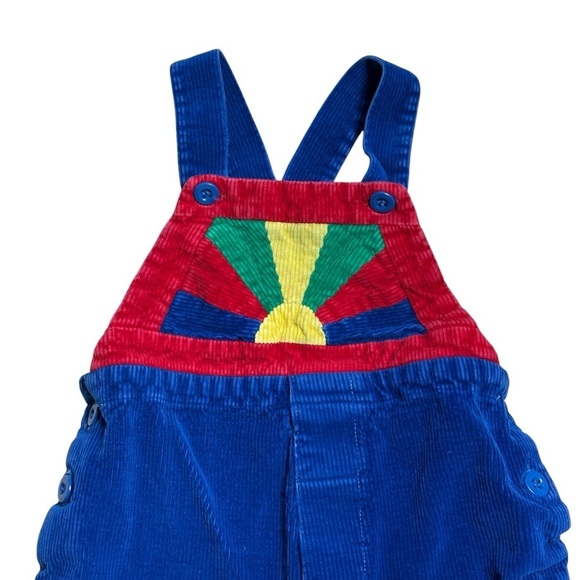 Vintage Popsicle Blue Corduroy Jumpsuit Baby 12-18mo - Picture 2 of 8